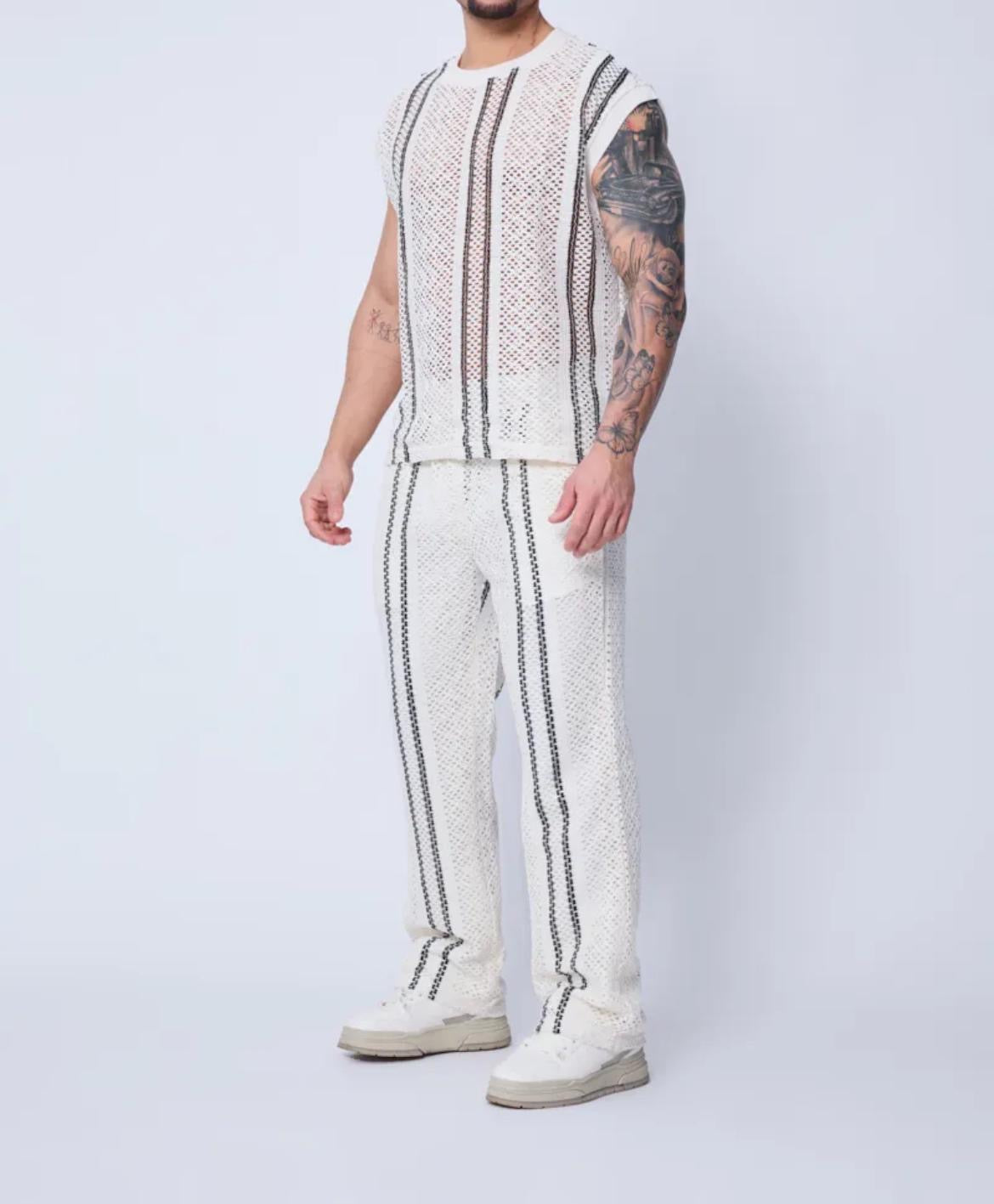 Ensemble Crochet Rayé
