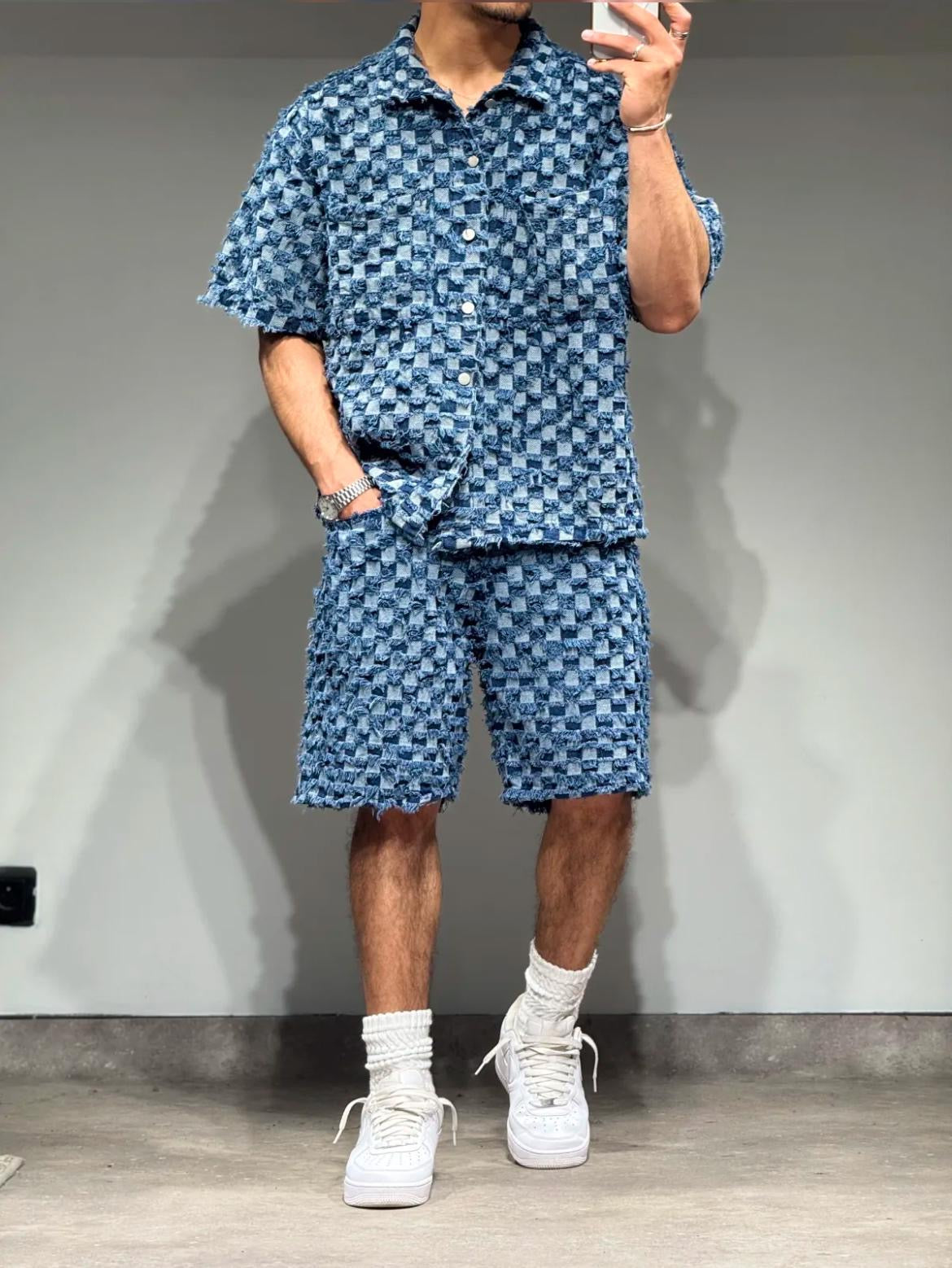 Ensemble Chemise & Short Jean Damier