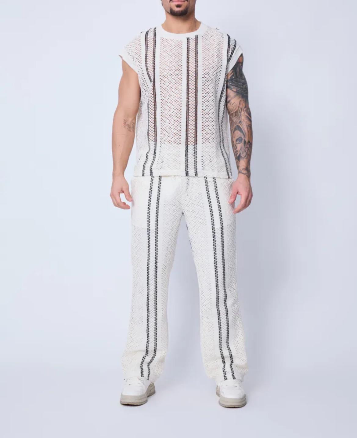 Ensemble Crochet Rayé