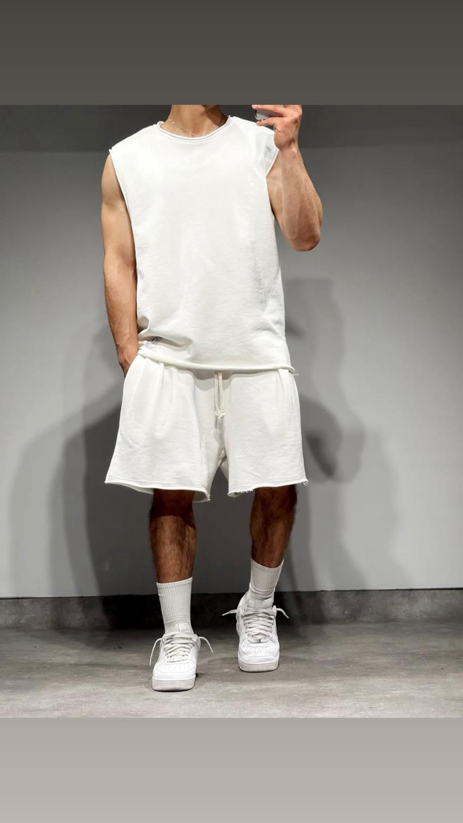 Ensemble Débardeur & Short Blanc