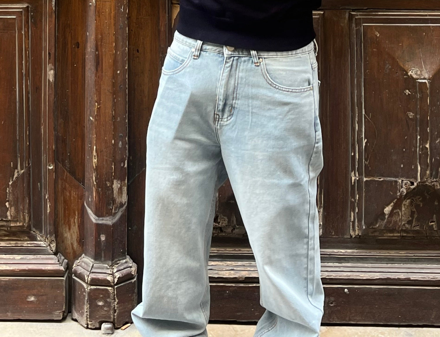 Jean homme  bleu coupe droite 