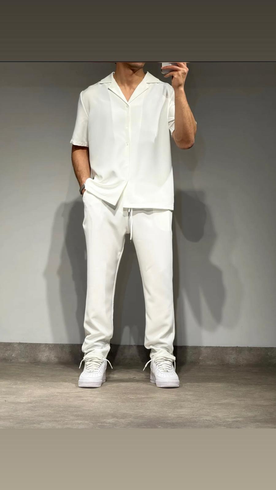 Ensemble Chemise & Pantalon Blanc