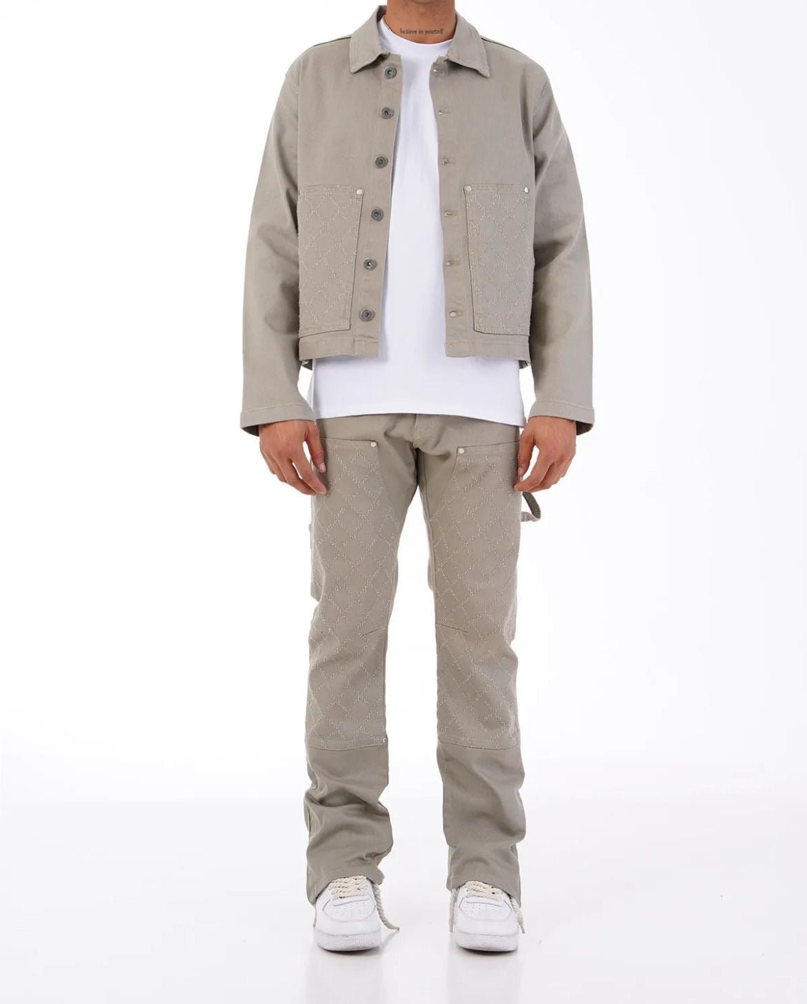 Ensemble Veste & Pantalon Chrome Brodé - Code Barre 34