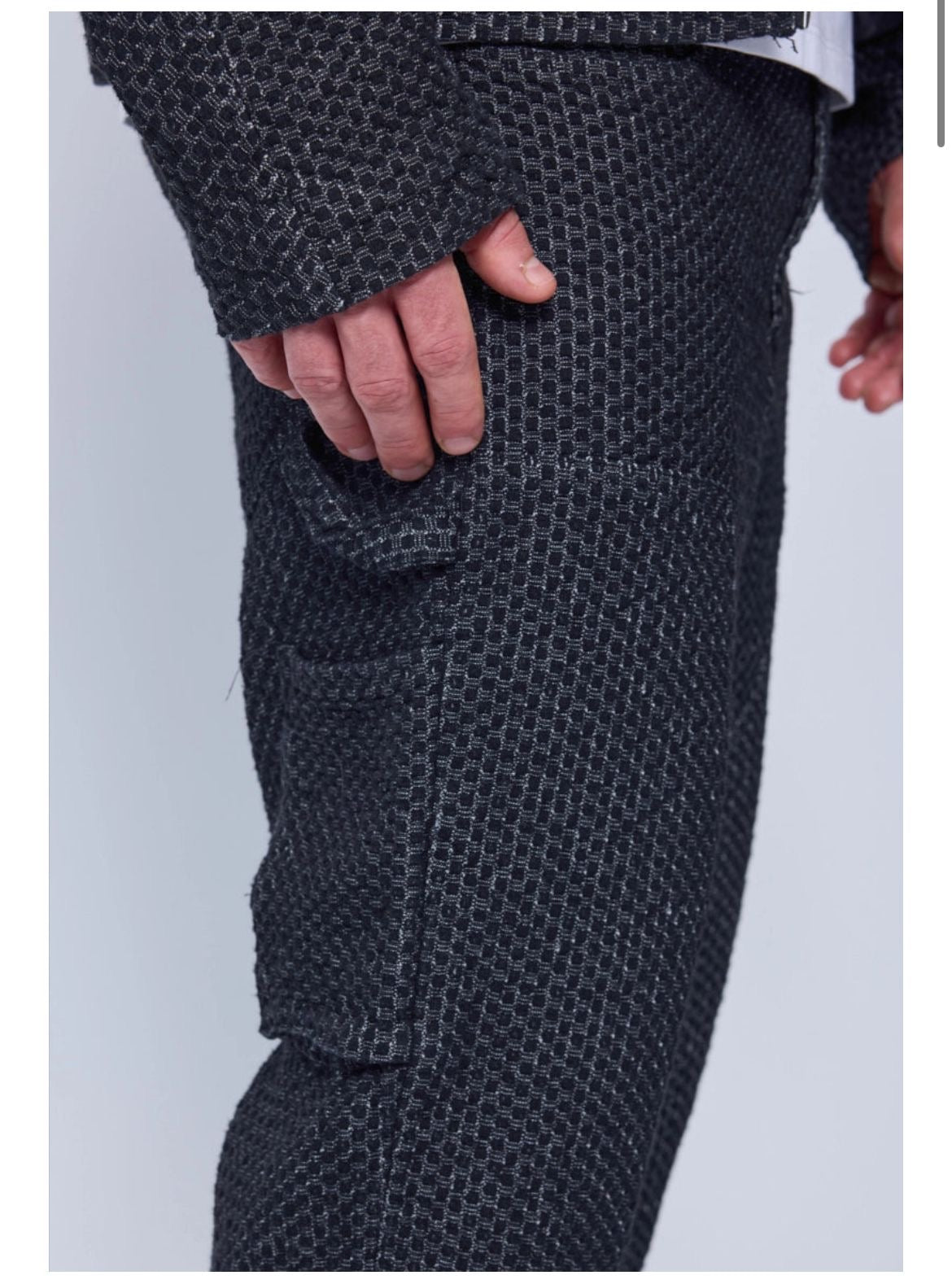 Ensemble Veste & Pantalon Texturé - Code Barre 34