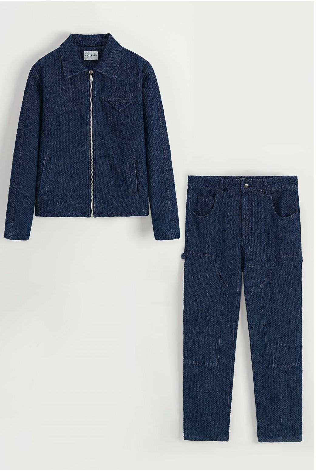 Ensemble Veste & Pantalon Texturé - Code Barre 34