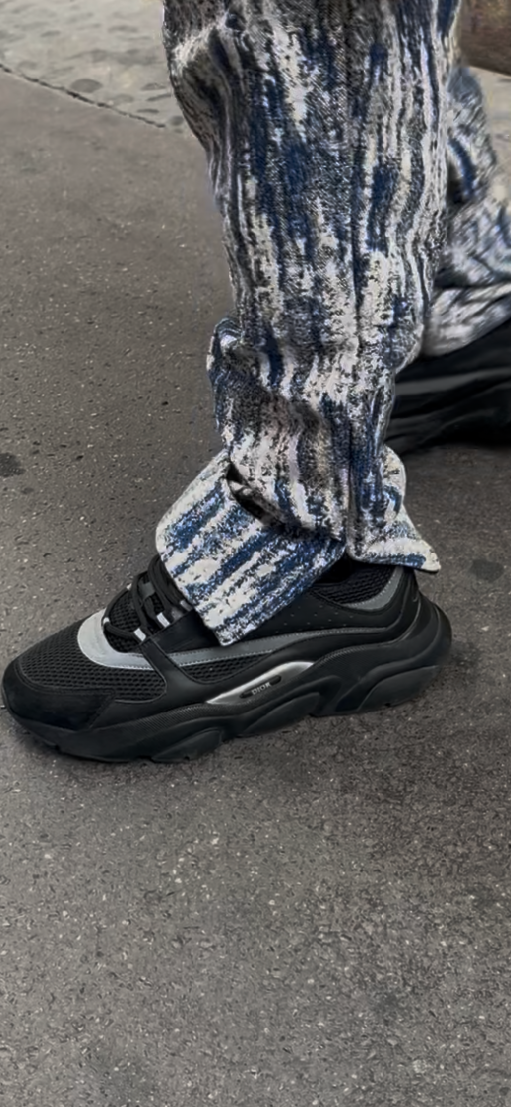 ensemble homme bicolore effet tâche