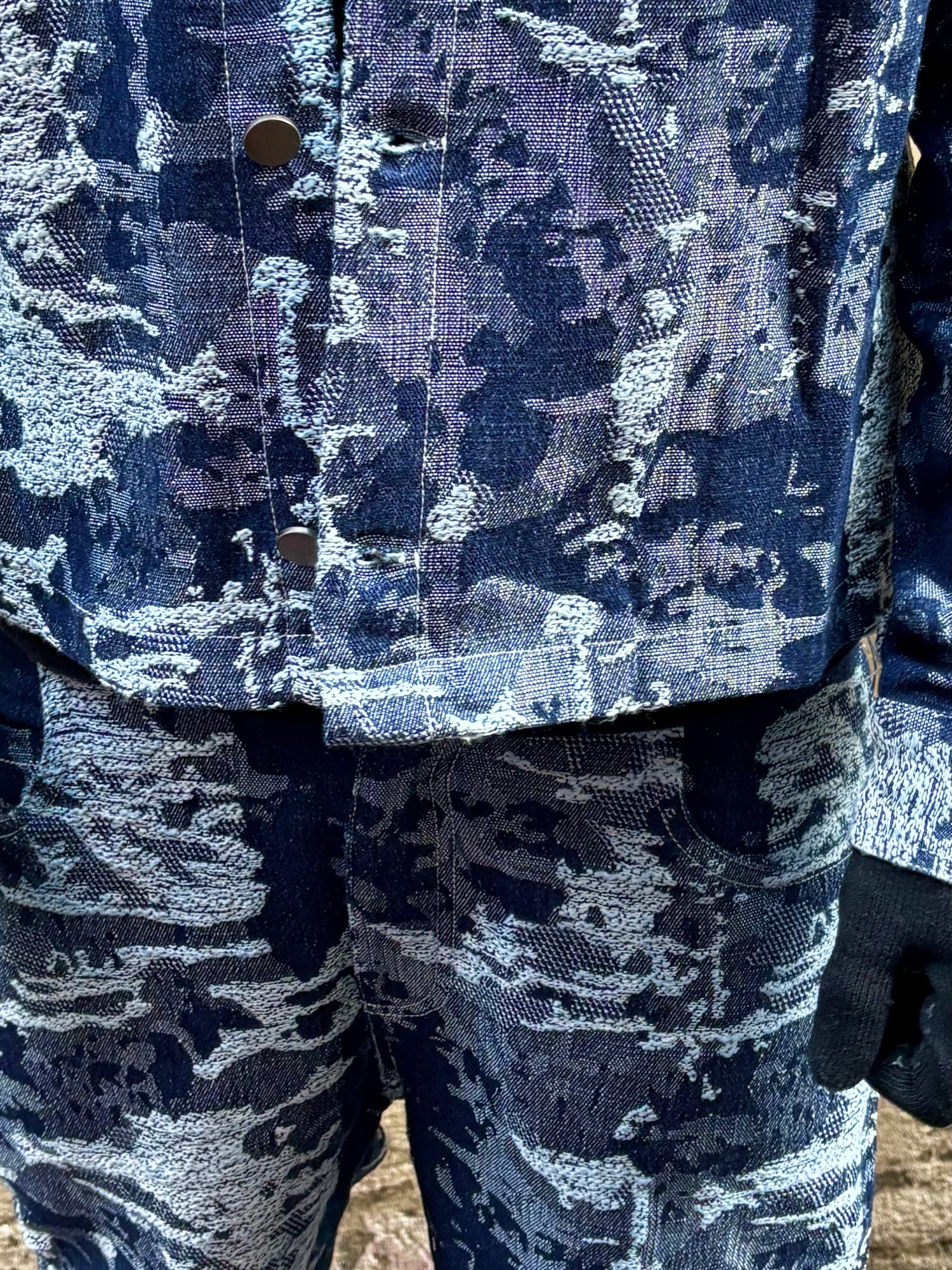 zoom pantalon camouflage destroy