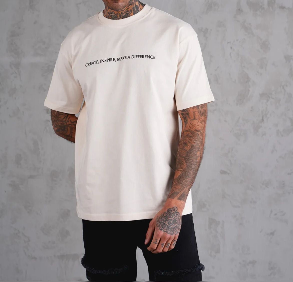 T-shirt Message "Inspire" - Code Barre 34