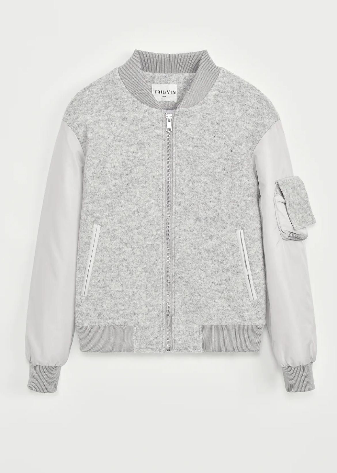 Veste Style Teddy Gris - Code Barre 34