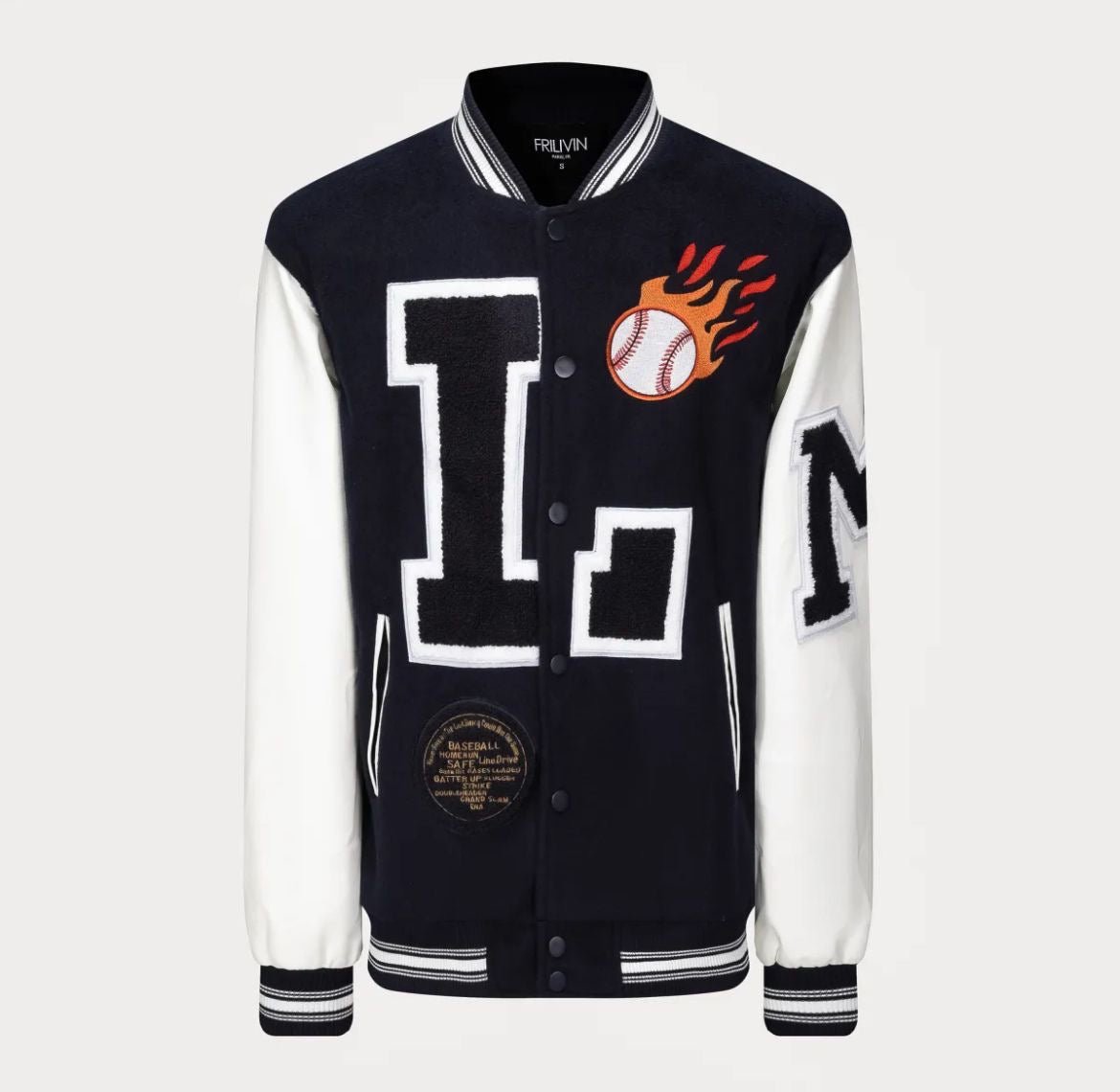 Veste Teddy Baseball - Code Barre 34