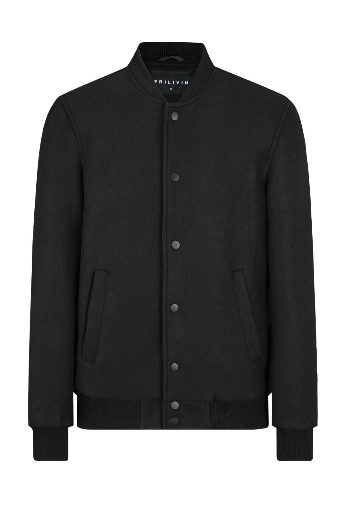 Veste Teddy Noire Classique - Code Barre 34