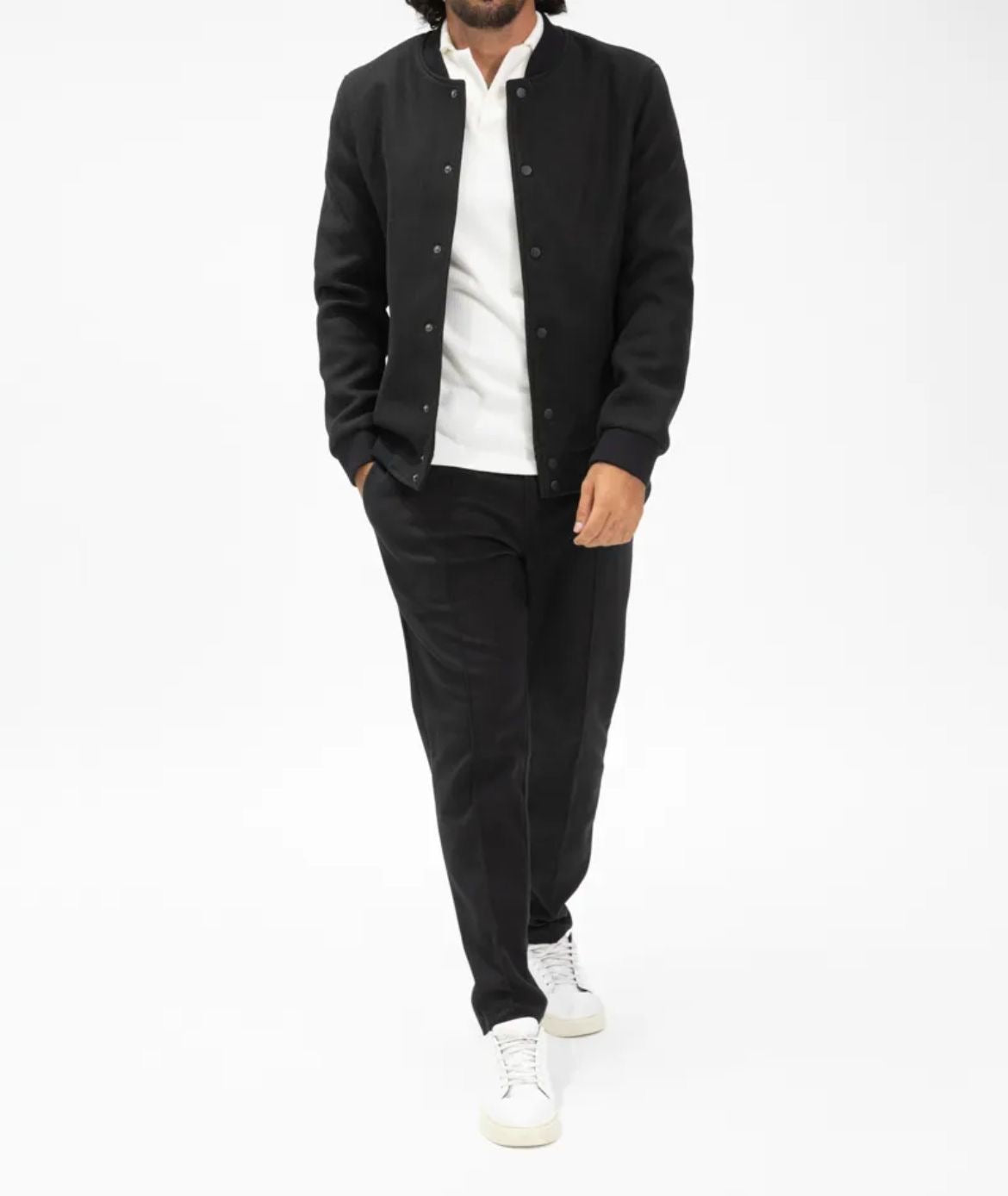 Veste Teddy Noire Classique - Code Barre 34